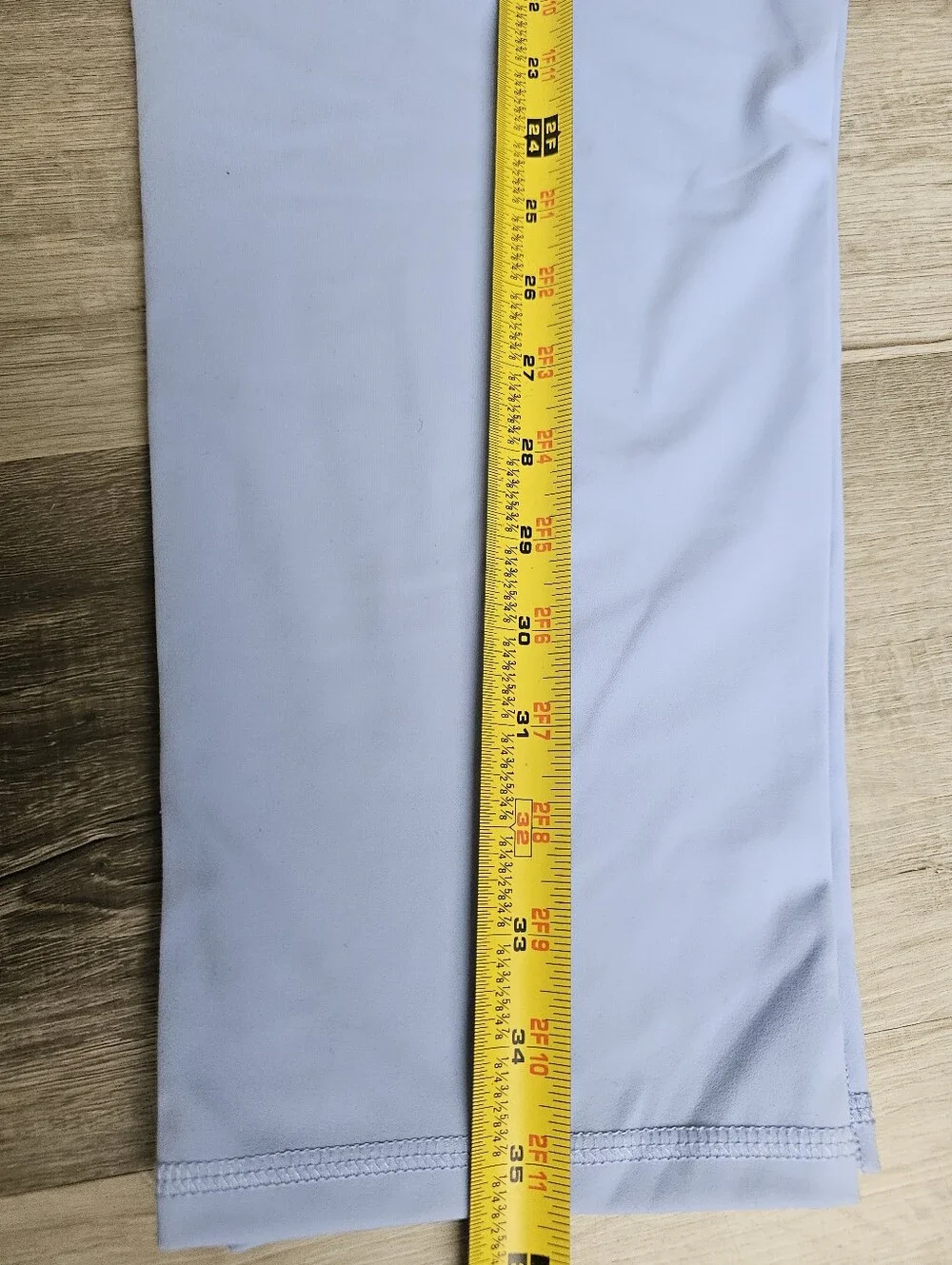 NWT Arizona Jean Co. Light Blue Ruched Back Capri Leggings Size XXL